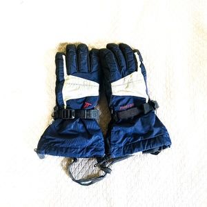 Burton Snowboarding Gloves - Blue White Black - Small